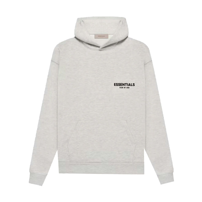 Fear of God Essentials Light Oatmeal hoodie voorkant front view
