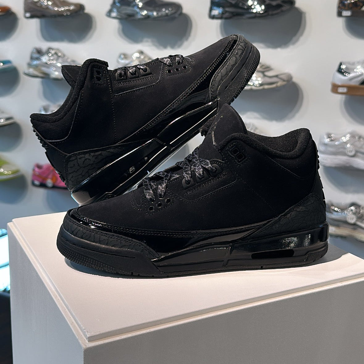 Jordan 3 Retro Black Cat sneaker in-store real life