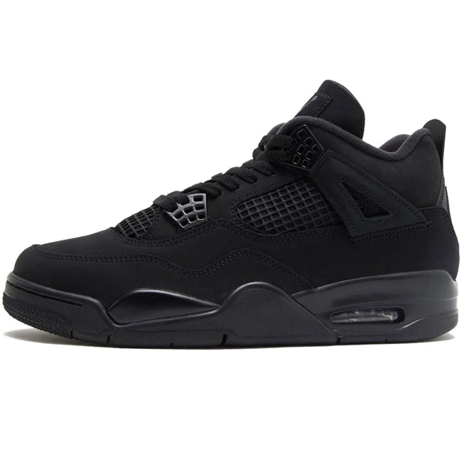 Jordan 4 Retro Black Cat 2025 sneaker front view