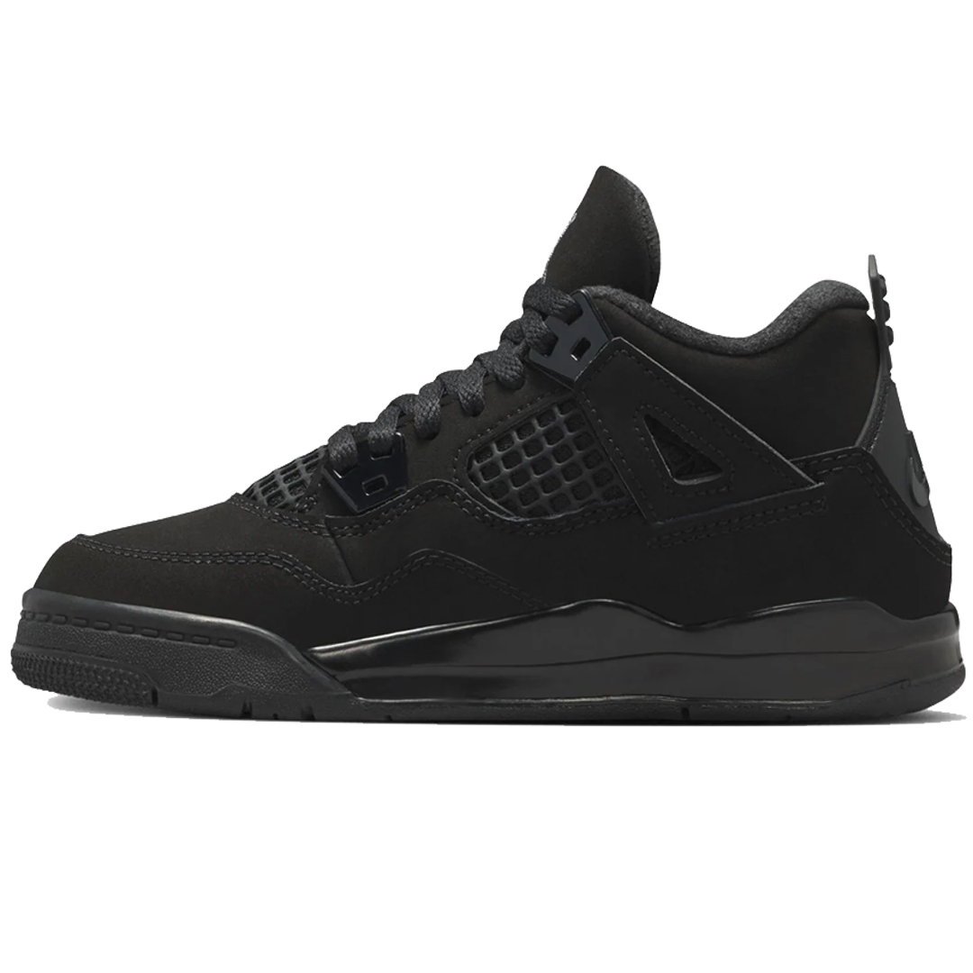 Jordan 4 Retro Black Cat 2025 PS sneaker front view
