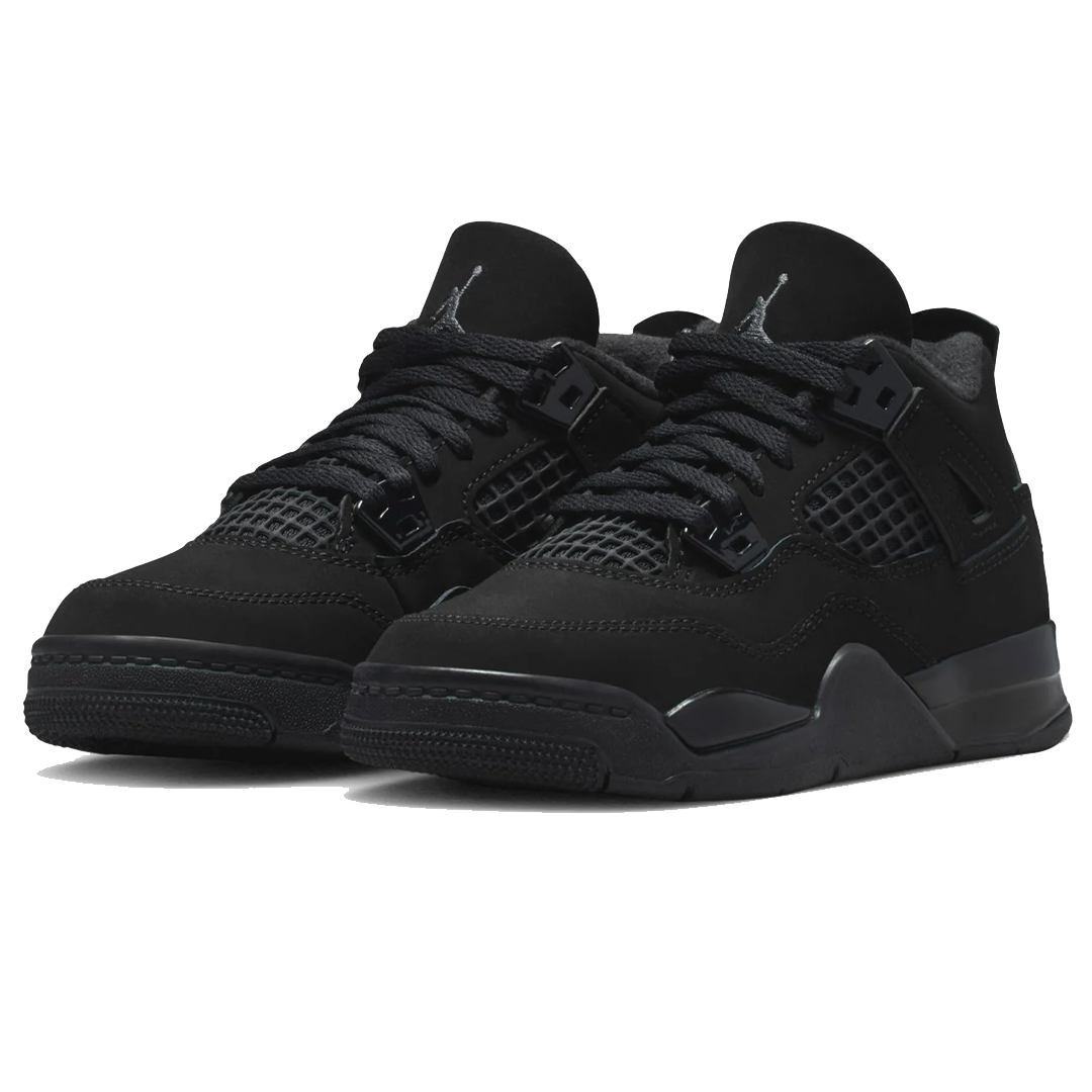 Jordan 4 Retro Black Cat 2025 PS sneaker zijkant