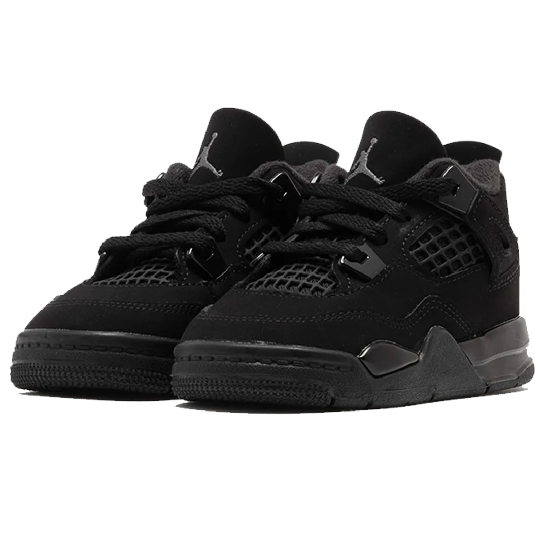 Jordan 4 Retro Black Cat 2025 TD sneaker zijkant