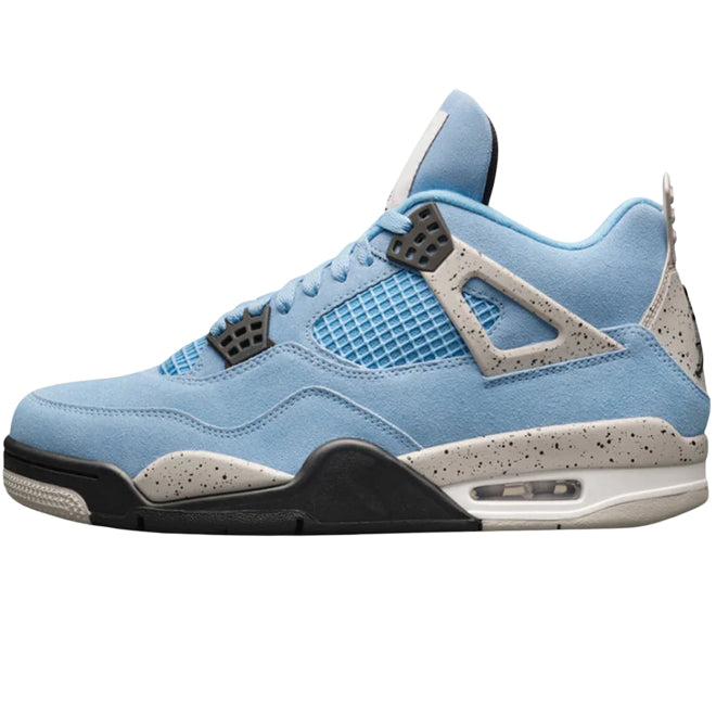 Jordan 4 Retro University Blue sneaker front view