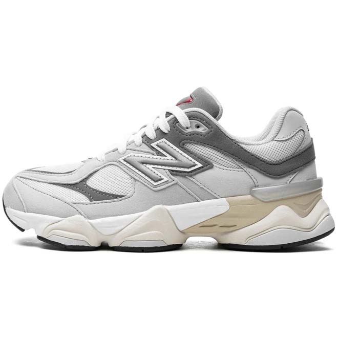 New Balance 9060 Rain Cloud Grey front view sneaker