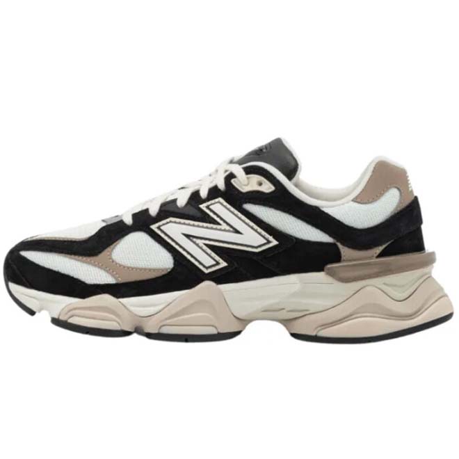 New Balance 9060 Sea Salt Bone front view beige cream sneaker chunky zool