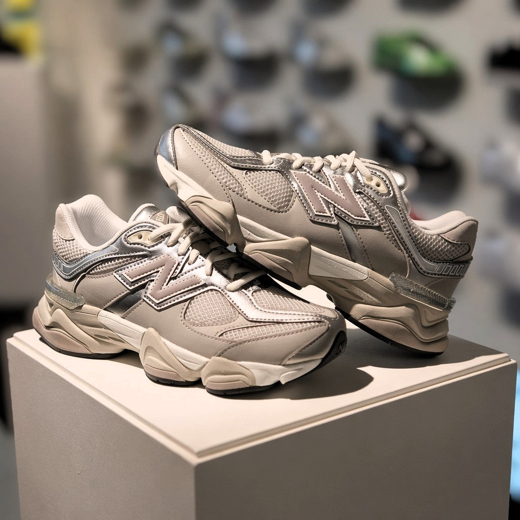 New Balance Raincloud Truffle Salt GS in de winkel met echte kleur en premium afwerking