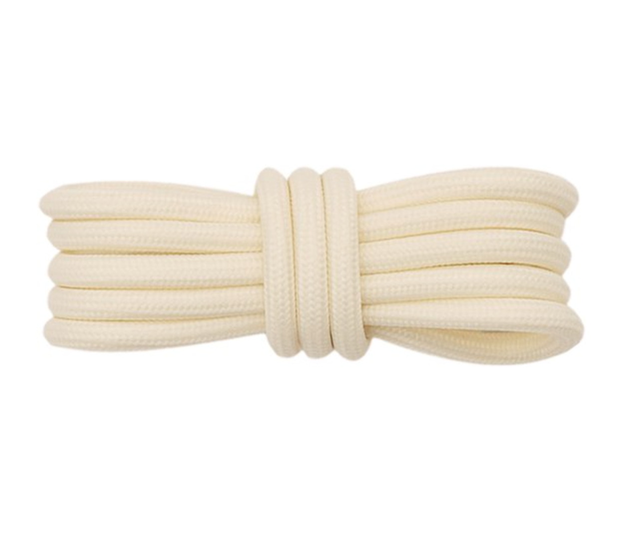 Ronde veters beige Yeezy sneaker replacement laces front view