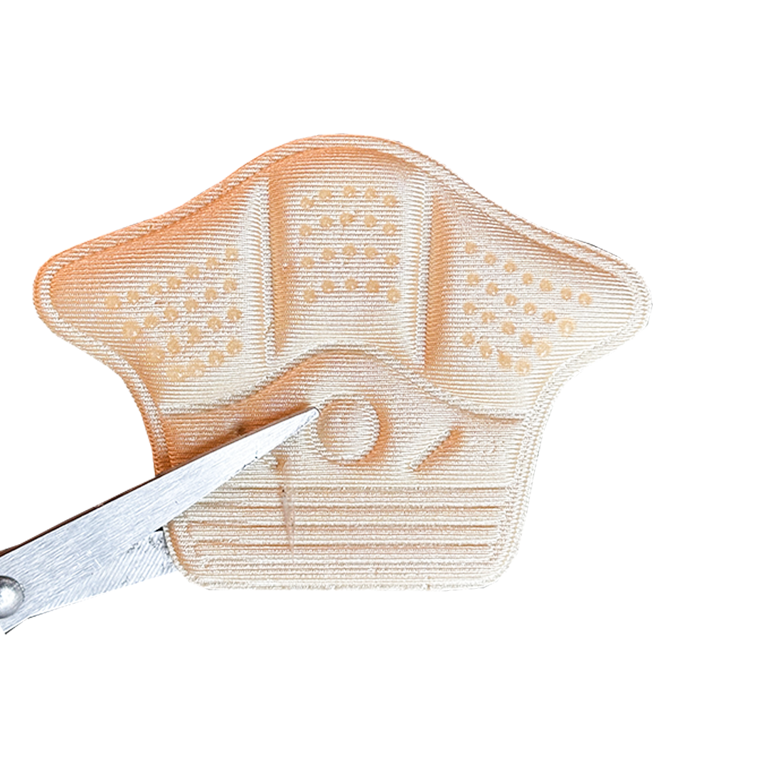Sodrai hielzooltjes beige anti slip front view comfort hiel ondersteuning