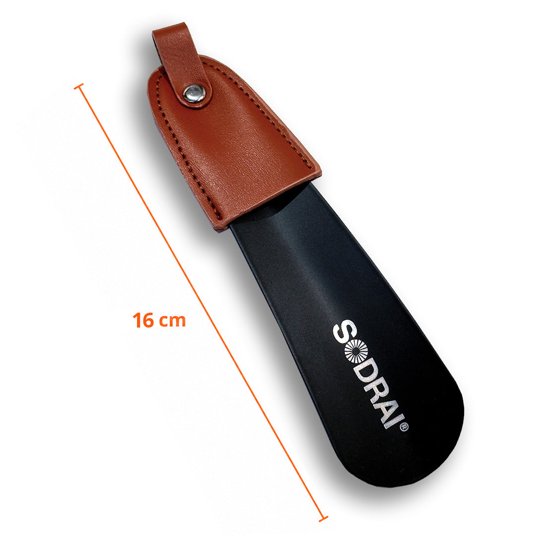 Sodrai schoenlepel roestvrijstaal 16 cm front view