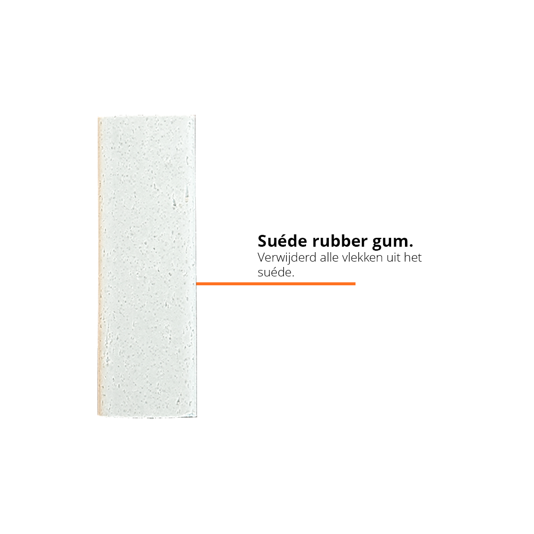 suède rubber gum detail