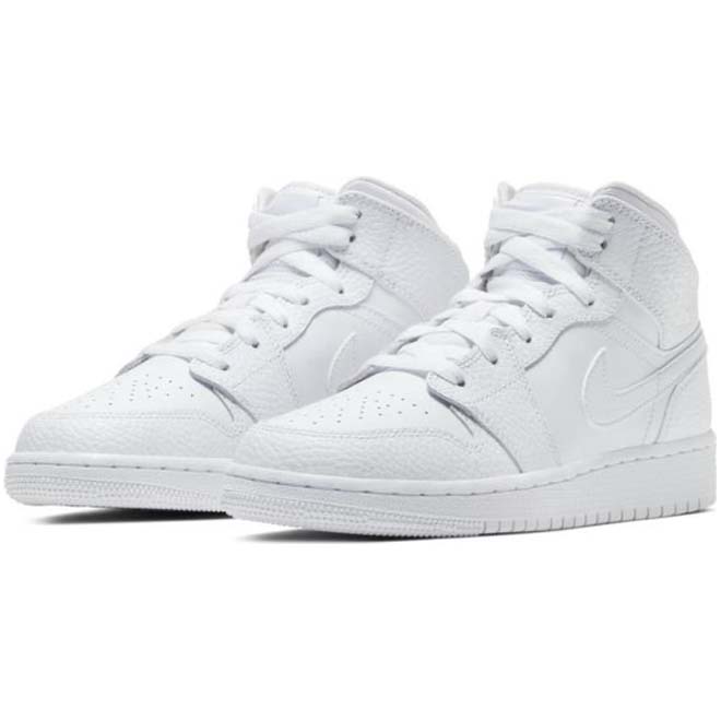 Jordan 1 mid Triple White GS