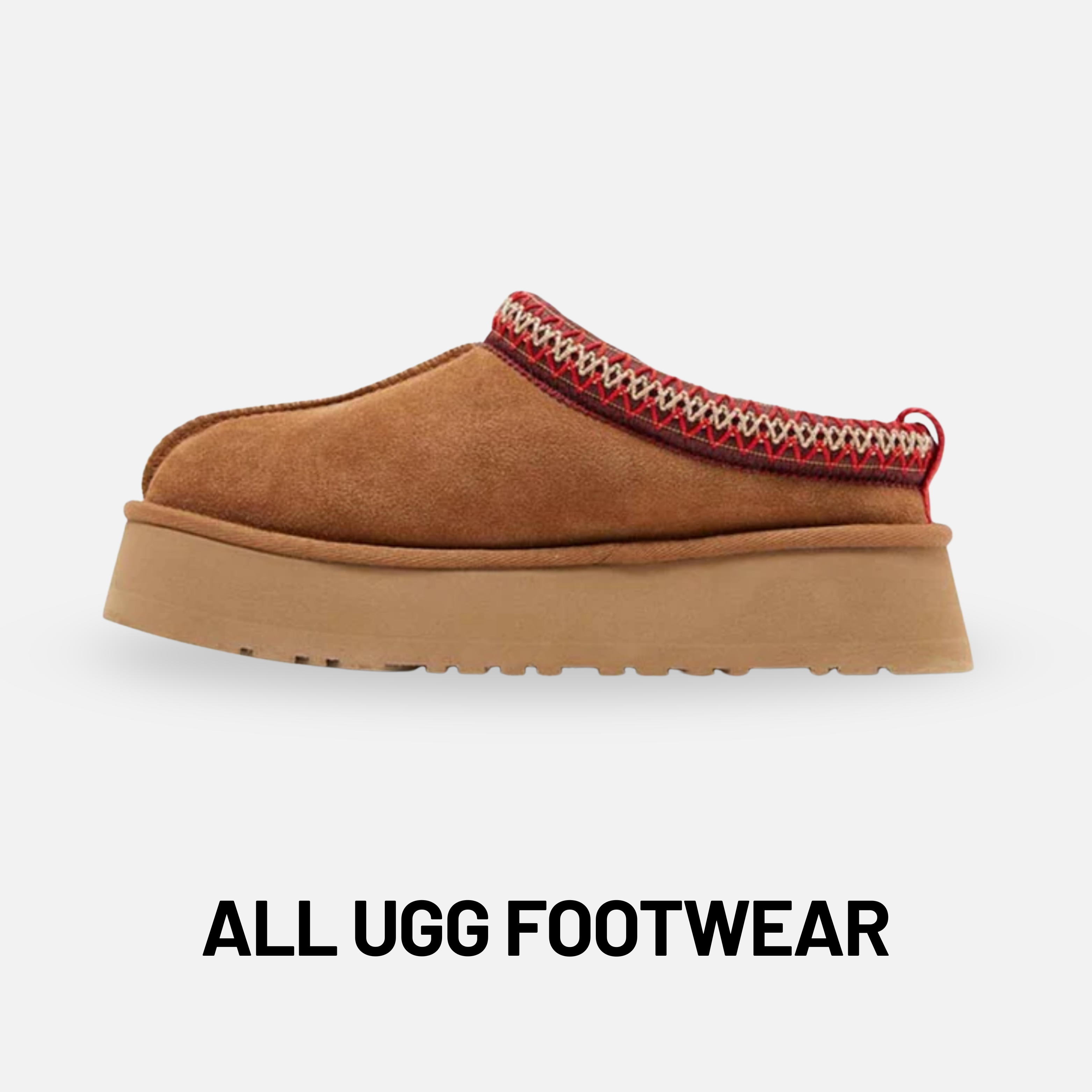 UGG Tazz Slipper Chestnut W platform slipper dames bruin suède en wol voering